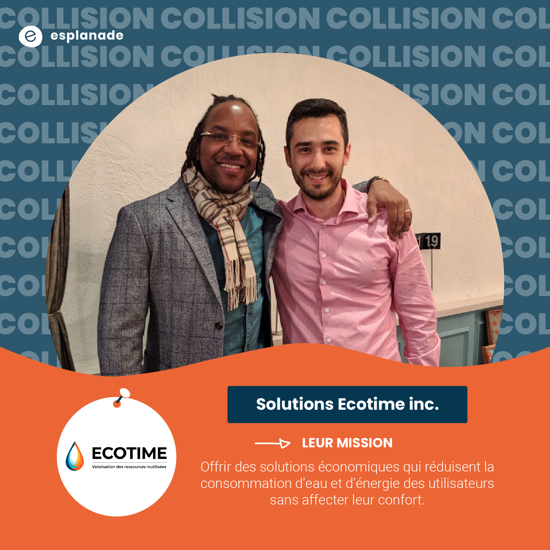 Timothé Roy-Bouchard et Eddy Dureuil, de Solutions Ecotime inc.