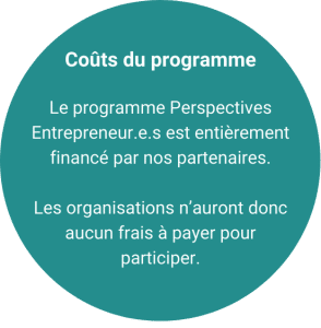 coûts du programme Perspectives entrepreneur.e.s