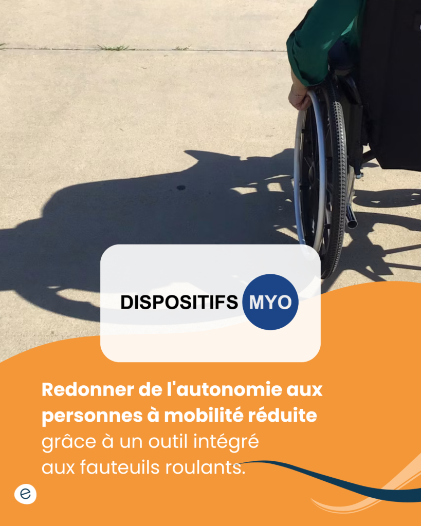 Dévoilement SI (12) Dispositifs Myo développe un outil de réadaptation conçu pour s'intégrer directement aux fauteuils roulants.