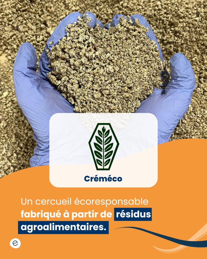 Dévoilement SI (2) Créméco développe des cercueils de crémation écoresponsables fabriqués à partir de résidus agroalimentaires