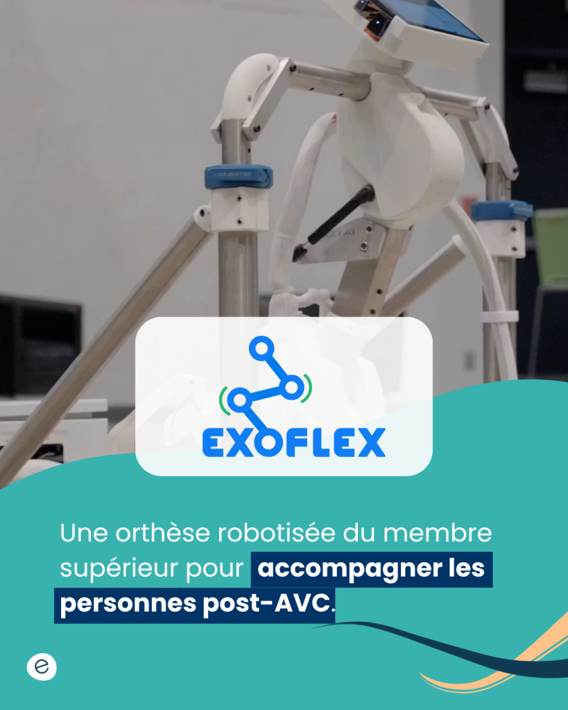 Dévoilement SI (5) ExoFlex développe une orthèse robotisée du membre supérieur pour les personnes post-AVC.