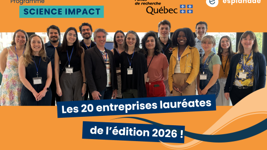 Les 20 entreprises lauréates du programme Science Impact, édition 2026, qui collaborent avec la recherche