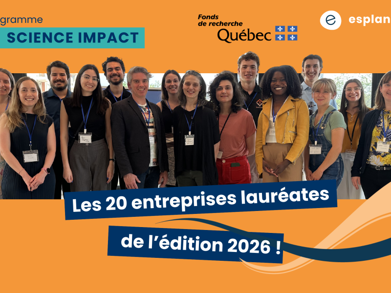 Les 20 entreprises lauréates du programme Science Impact, édition 2026, qui collaborent avec la recherche